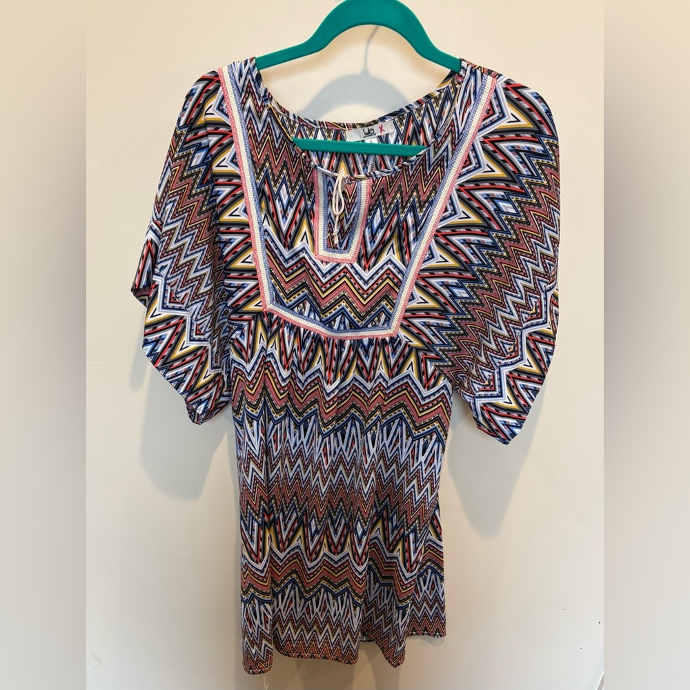 Ya Los Angeles Multicolor Zigzag Dress size L